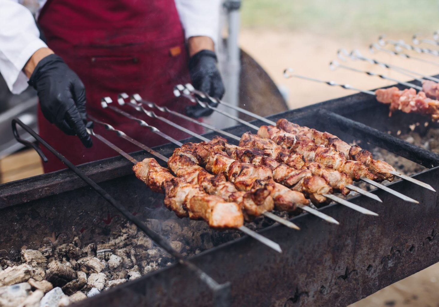 Food,Festival,With,Food,Stall,Kiosk,,Open-air,Outdoor,Fair,Market,
